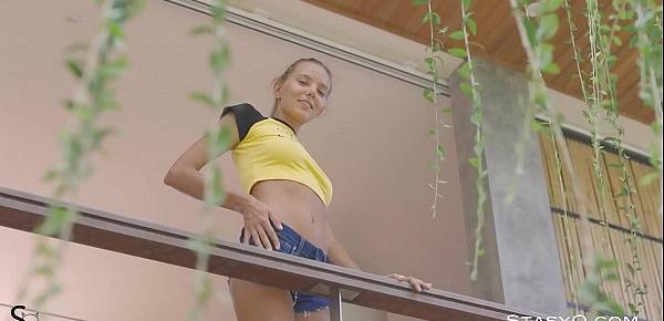  Katya Clover Struts Her Petite Body For The Camera